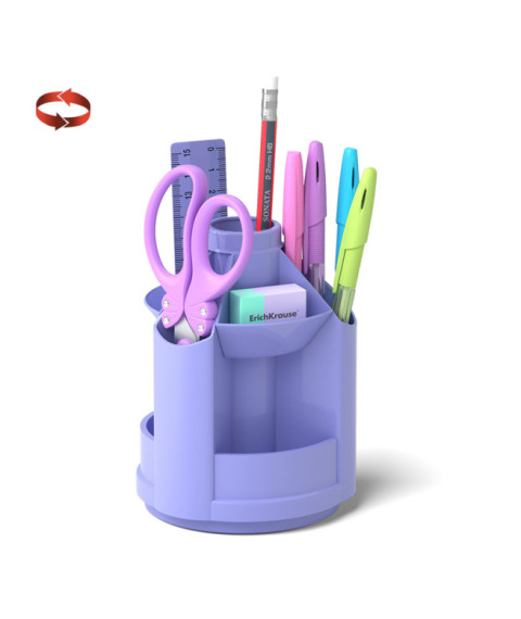 Set de birou rotativ ErichKrause, 8 elemente, violet